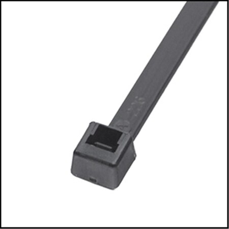 Evermark Cable Tie, 8 in L, Black, 40 lb Strength, 100 PK EM-08-40-0-C